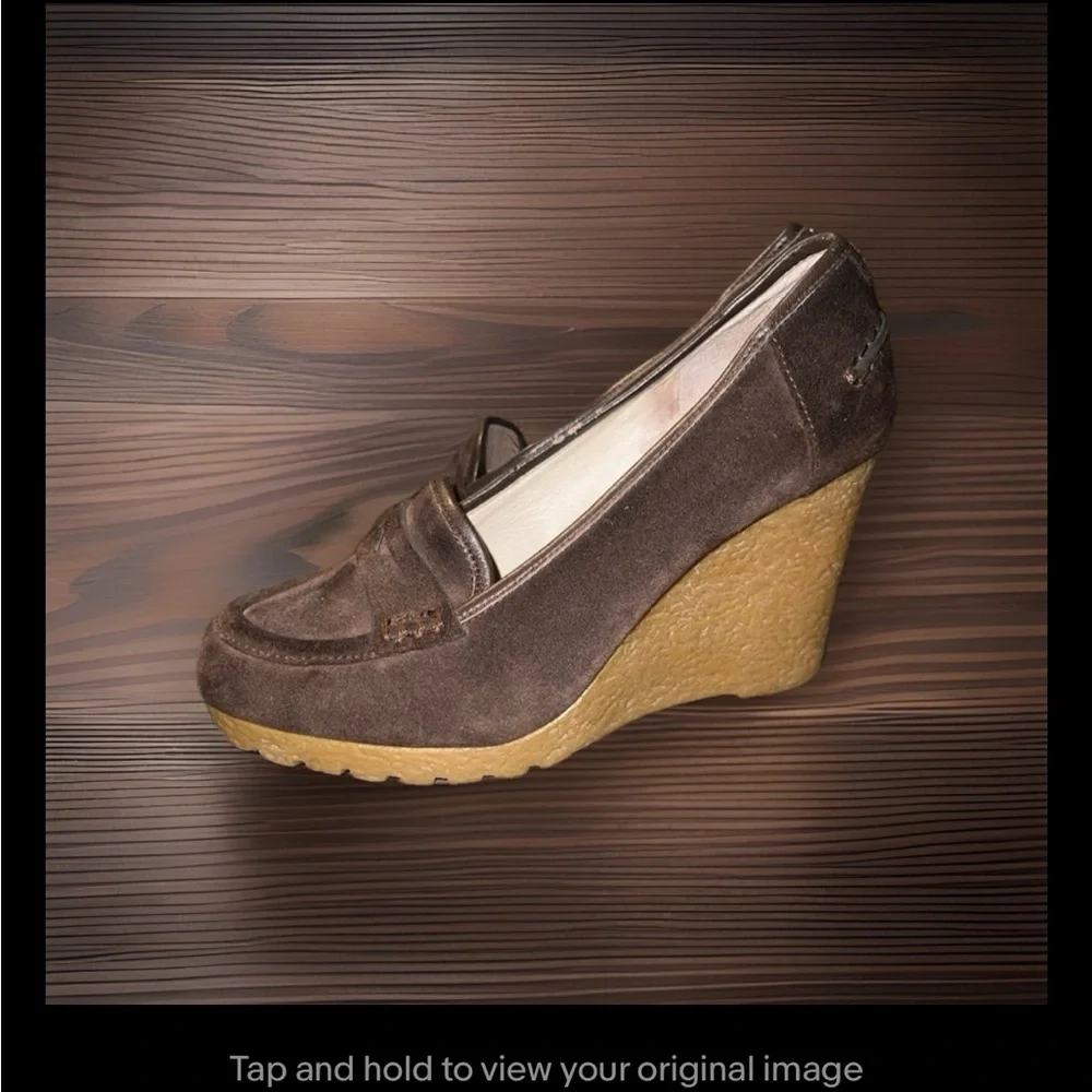 Michael Kors Rory Suede Penny Pump Wedges, women’s size 7 - Picture 2 of 8